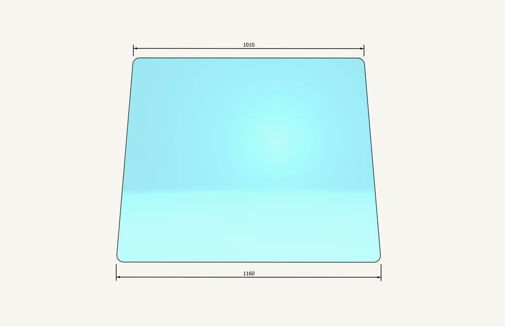 Windscreen openable 1010/1160x