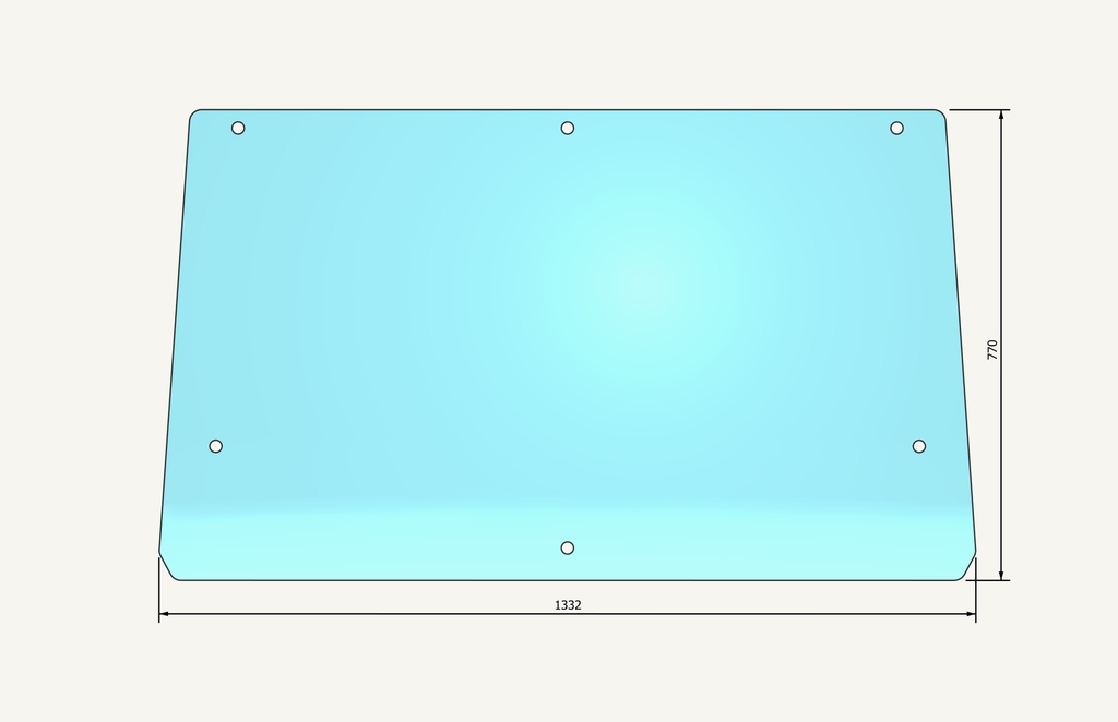 Frontscheibe 6 L 770x1322mm