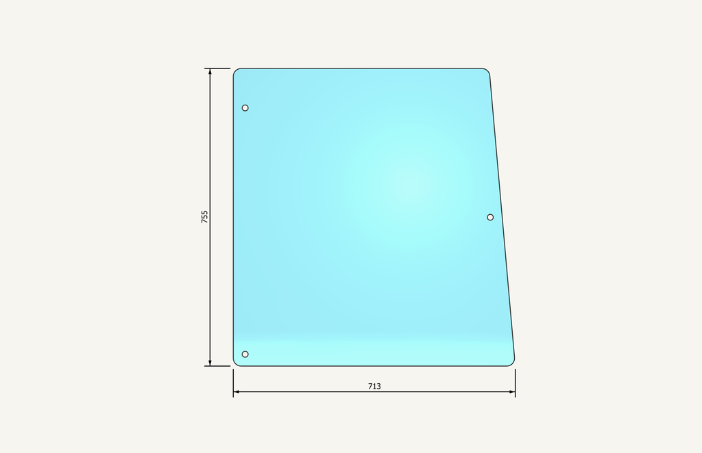 Seitenglas CX833