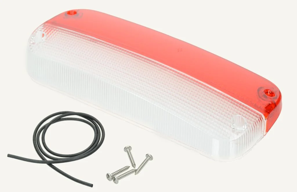 [1013887] Rücklichtglas hinten links 120x270mm Rubbolite