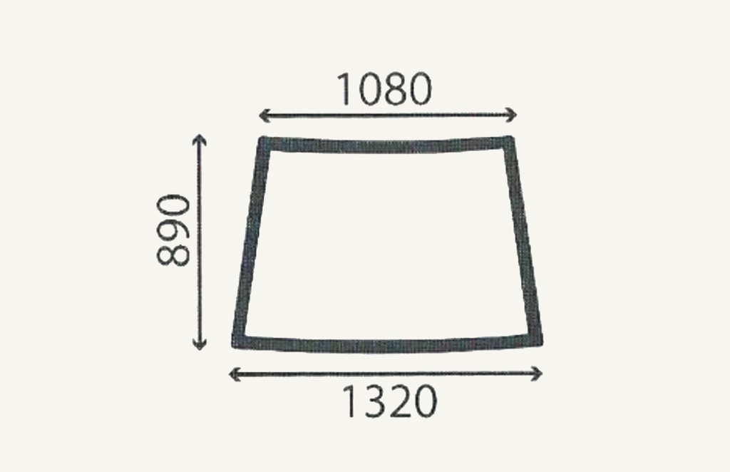 Frontscheibe 1085/1320x895mm