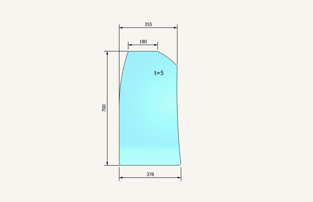 Wheel sight glass left glued