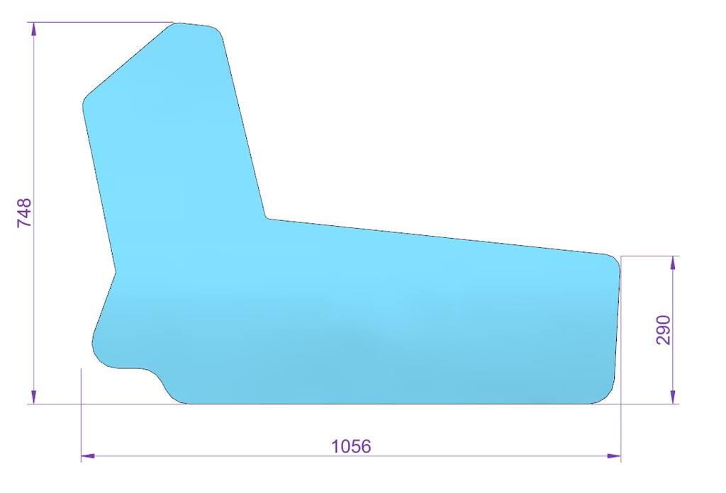 Türglas 748x1056mm