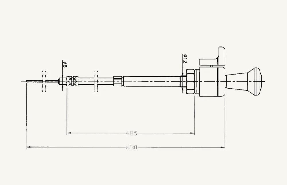 Abstellkabelzug 485/630mm