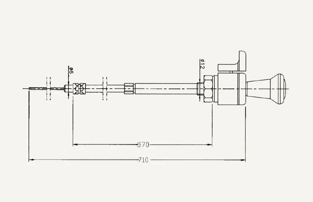 [1067335] Abstellkabelzug 570/910mm