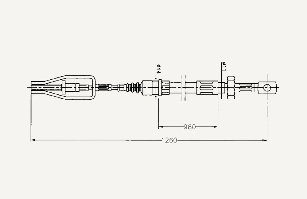 [1067324] Cable PTO Clutch