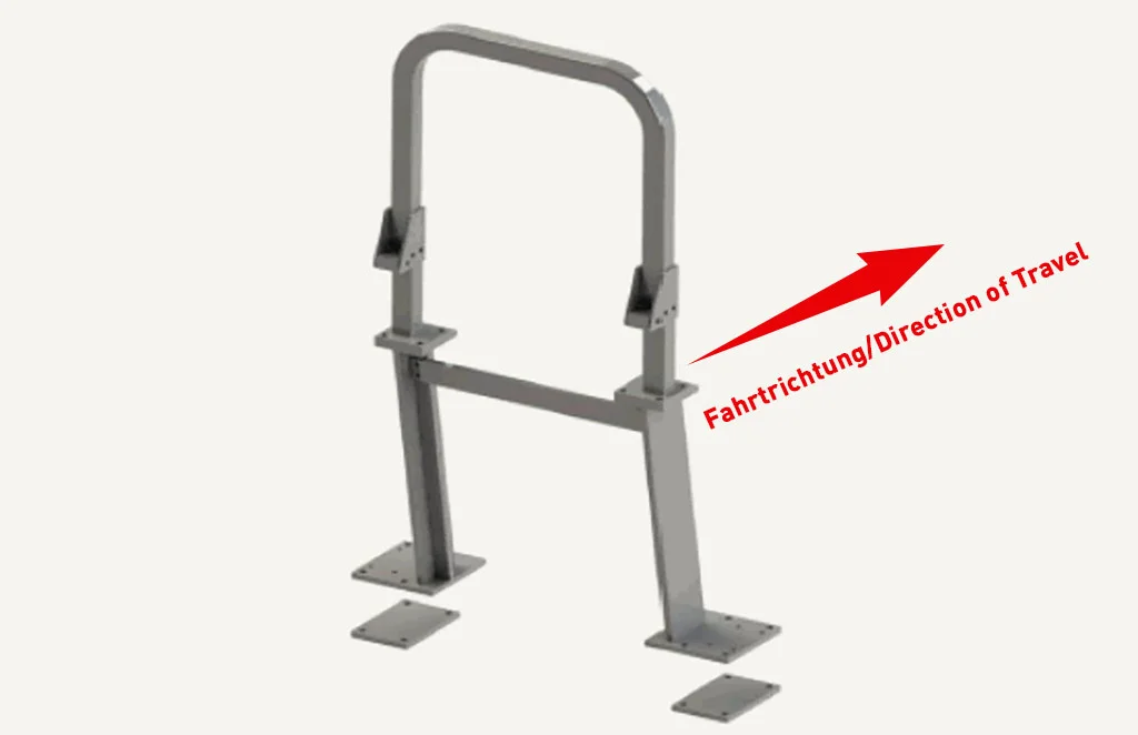 [1180979] Arceau de sécurité pliable Fiat 480 rond essieu, rond garde-boue