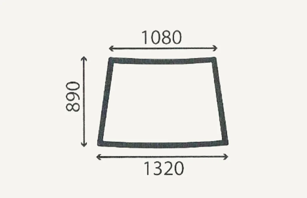[1053177] Pare-brise 1085/1320x895mm