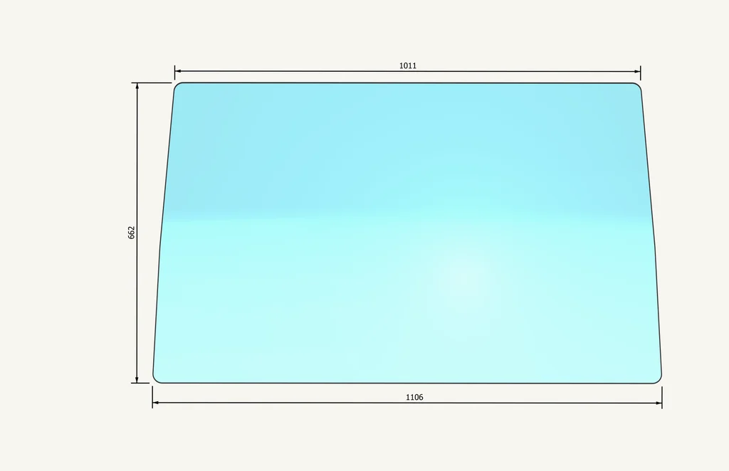 [1006304] Windscreen Glass 1105x1023x652mm