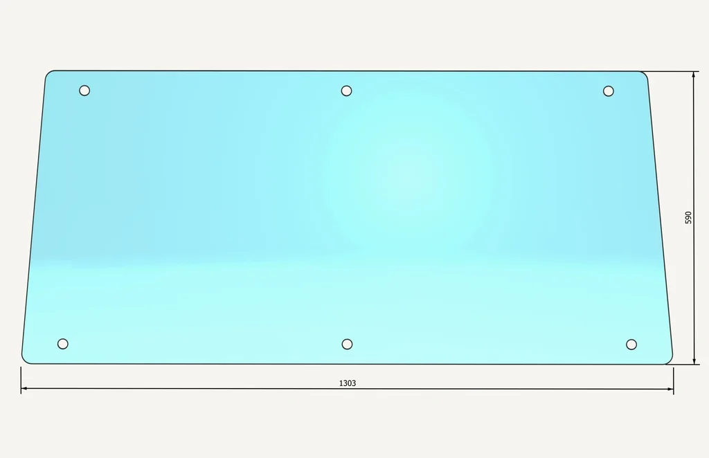 [1015328] Heckscheibenglas 590x1303mm