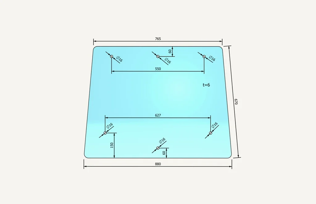 [1052757] Vitre de lunette arrière 670x880 6-trous