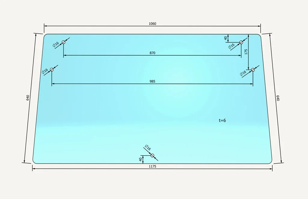 [1015351] Vitre de lunette arrière AK50