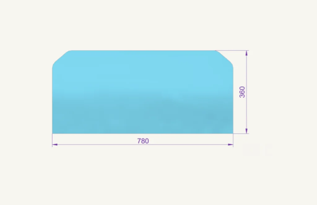 [1006944] Rear Window Glass bottom