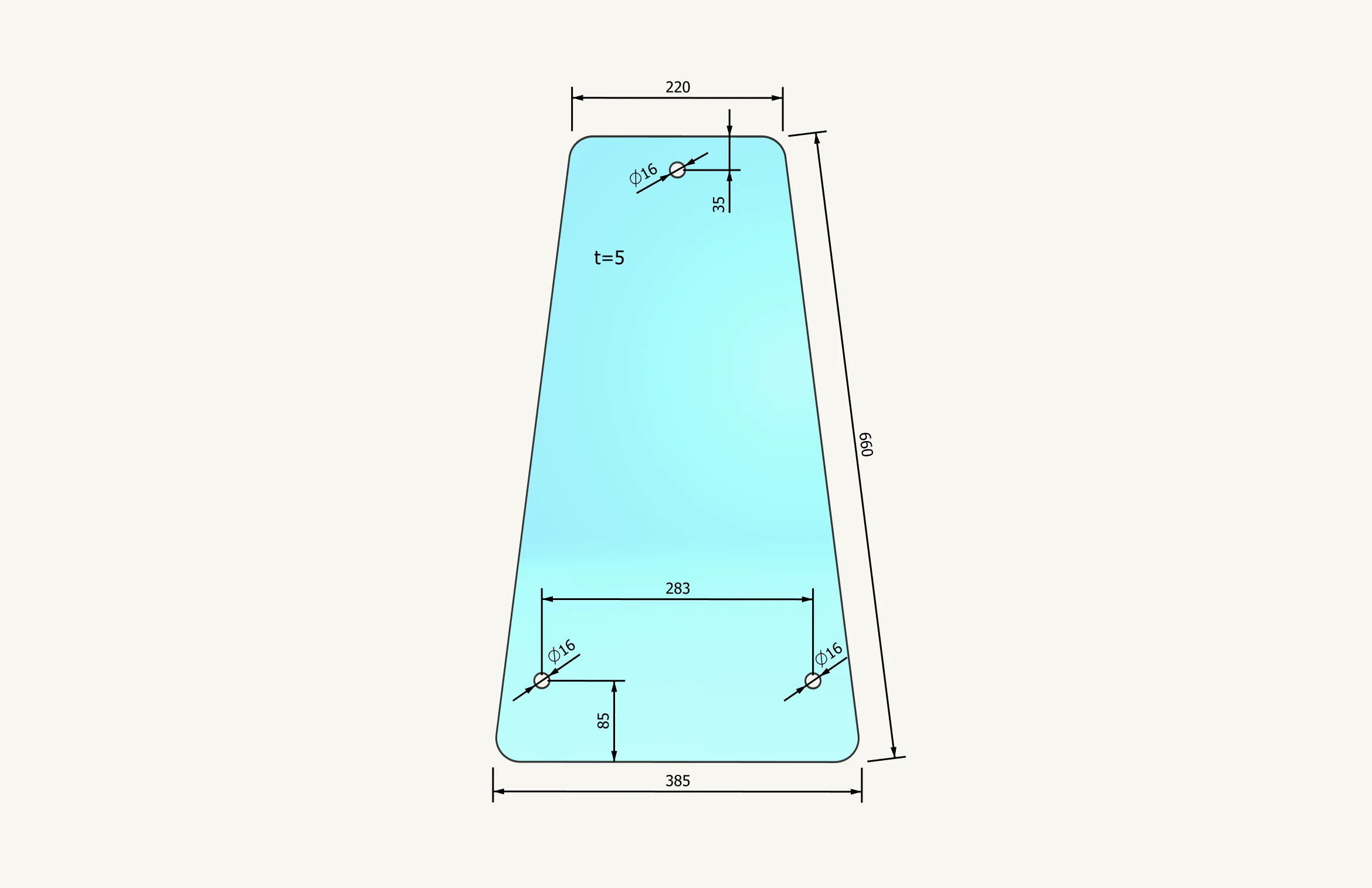 Radsichtglas