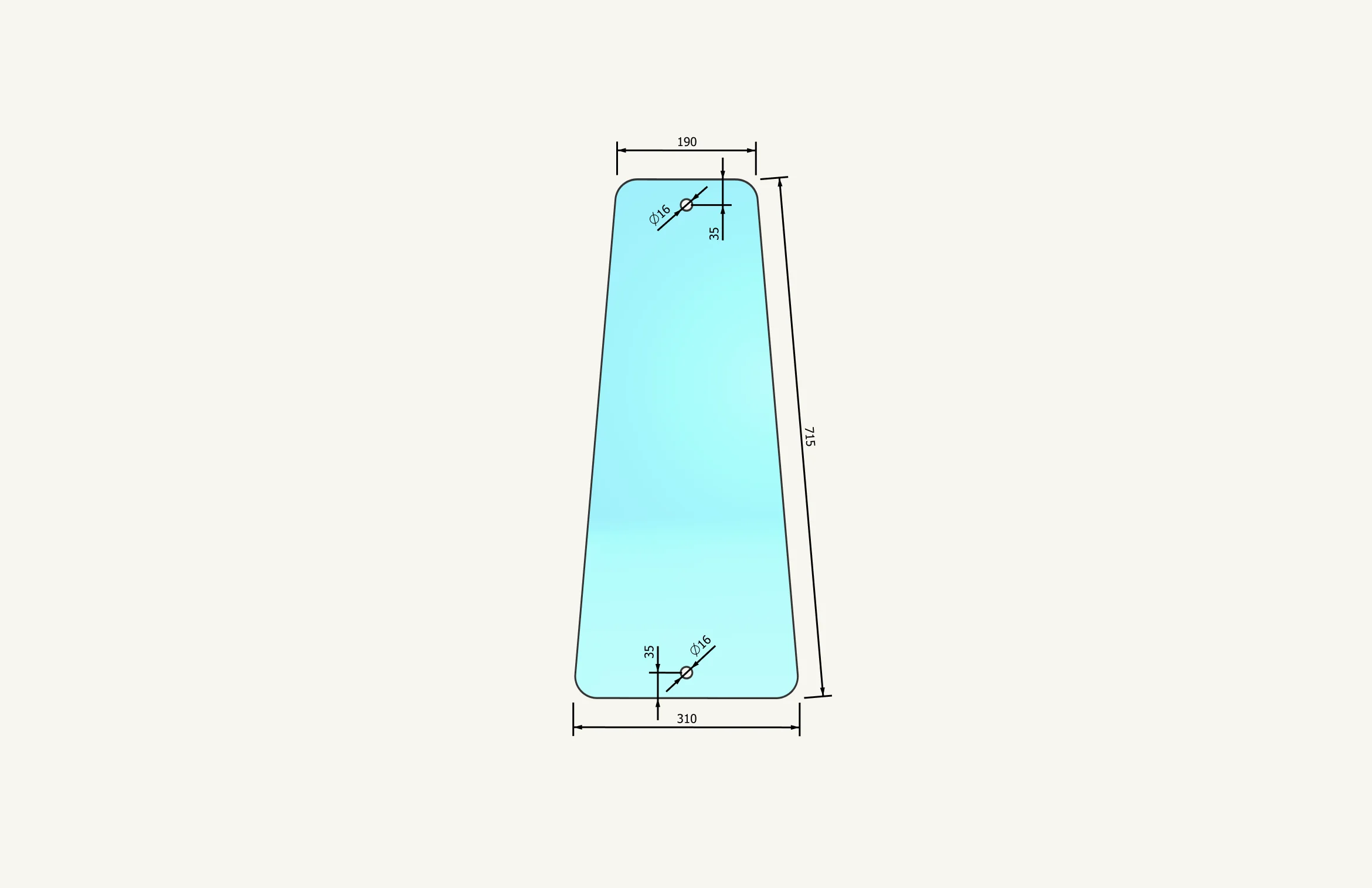 Radsichtglas