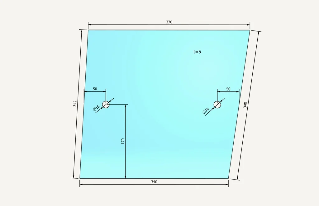 [1056280] Radsichtglas 370x341mm