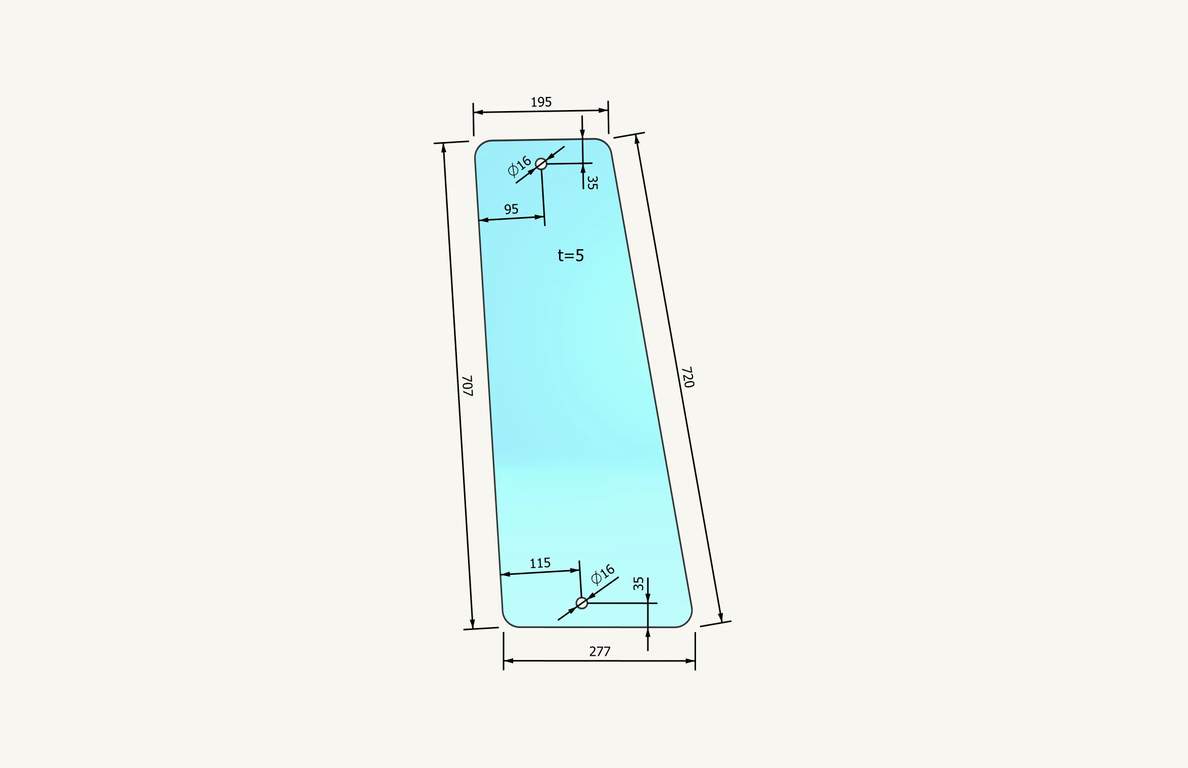Radsichtglas MS350