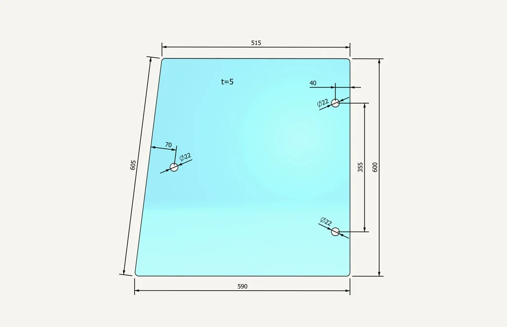 [1017127] Side Glass Torincabine
