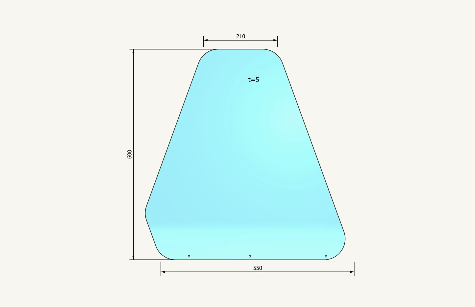 [1006152] Side Glass right