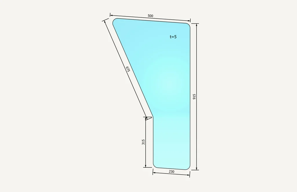 [1015346] Türglas 483x915mm
