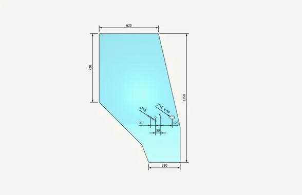 [1013224] Vitre de porte gauche