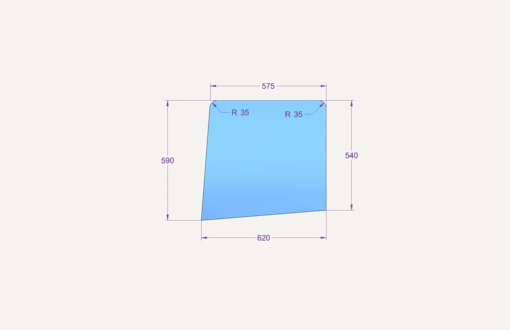 Door Glass top