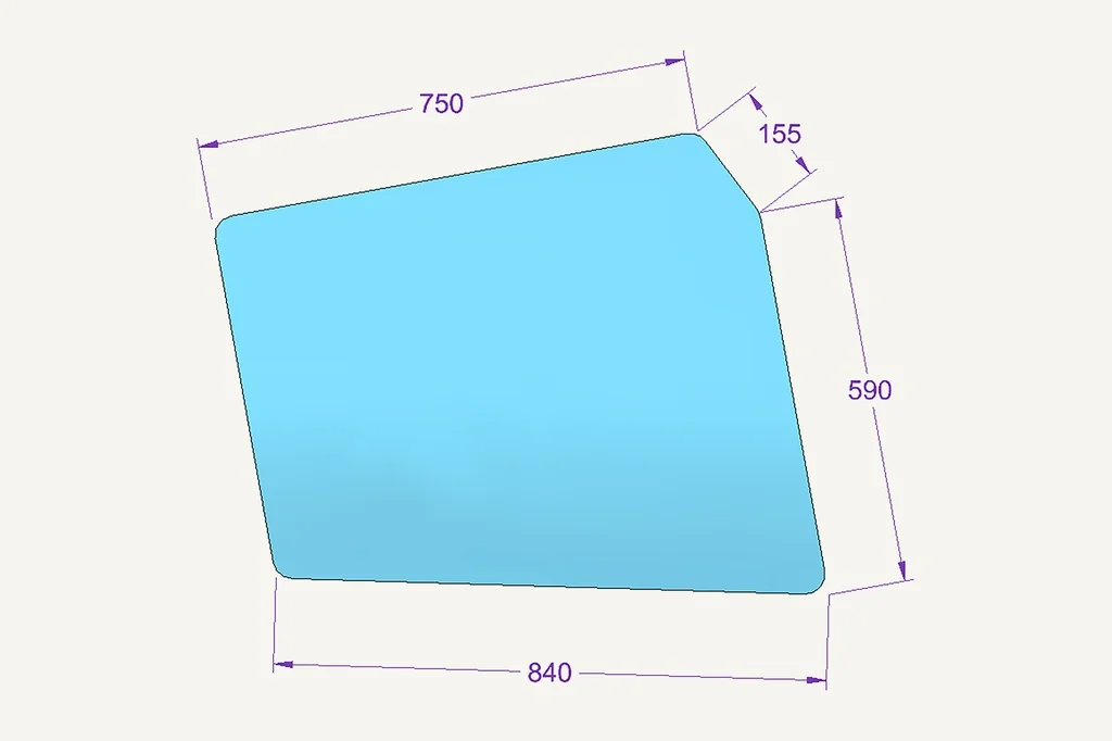 [1012756] Door Glass top