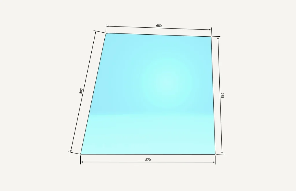 [1011773] Door Glass top left