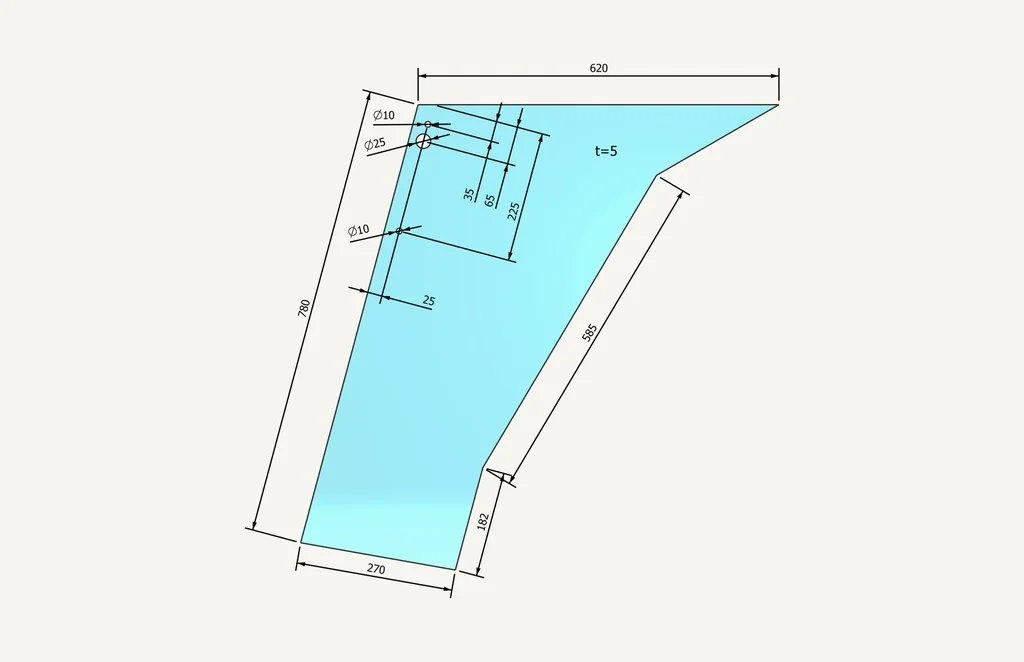 [1015302] Door Glass bottom