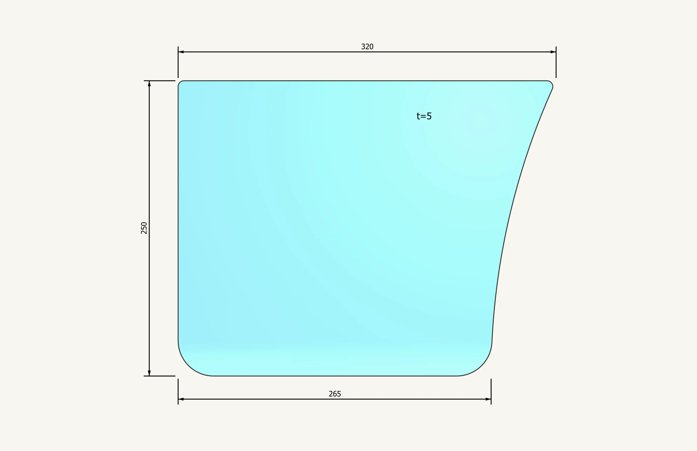 [1015388] Türglas unten 321x262mm