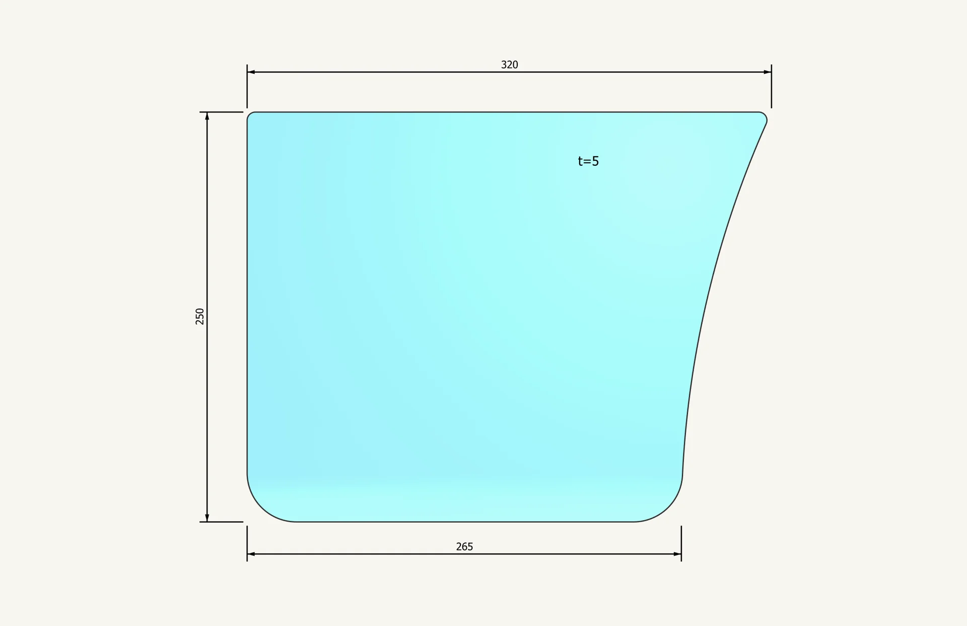 [1015388] Türglas unten 321x262mm