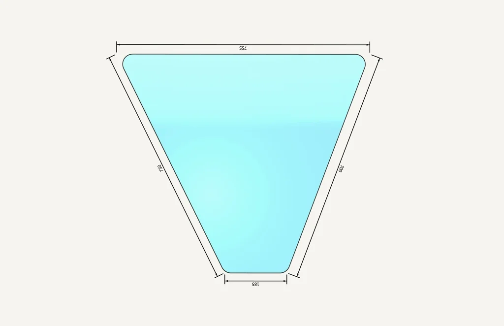 [1015312] Door Glass bottom AS56 691x551mm
