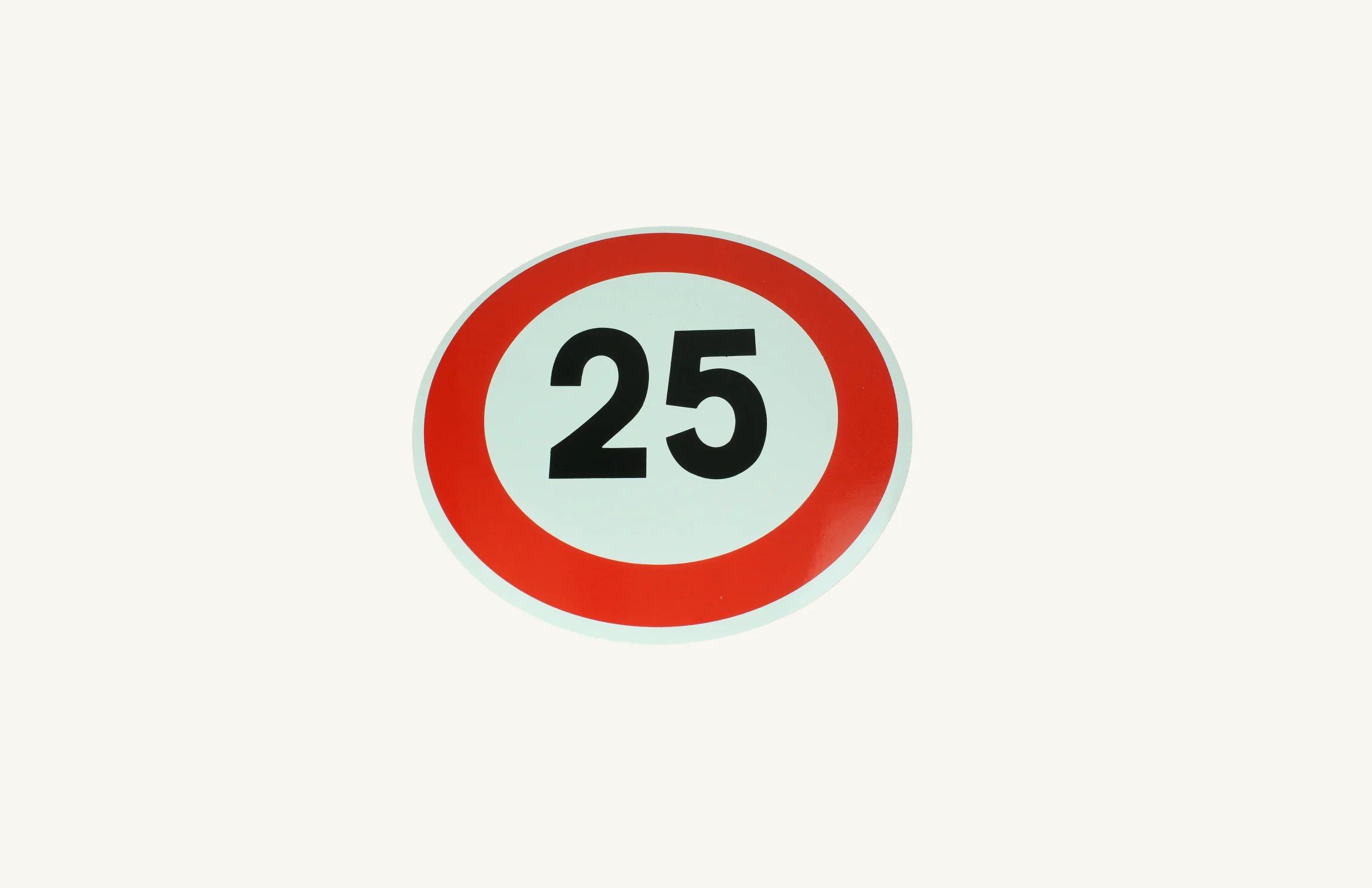 Geschwindigkeits Kleber 25km/h