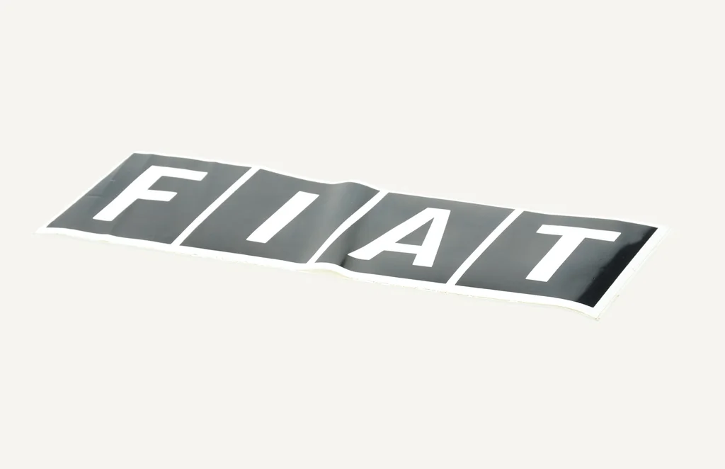[1002352] Autocollant de modèle Fiat noir 90x385mm