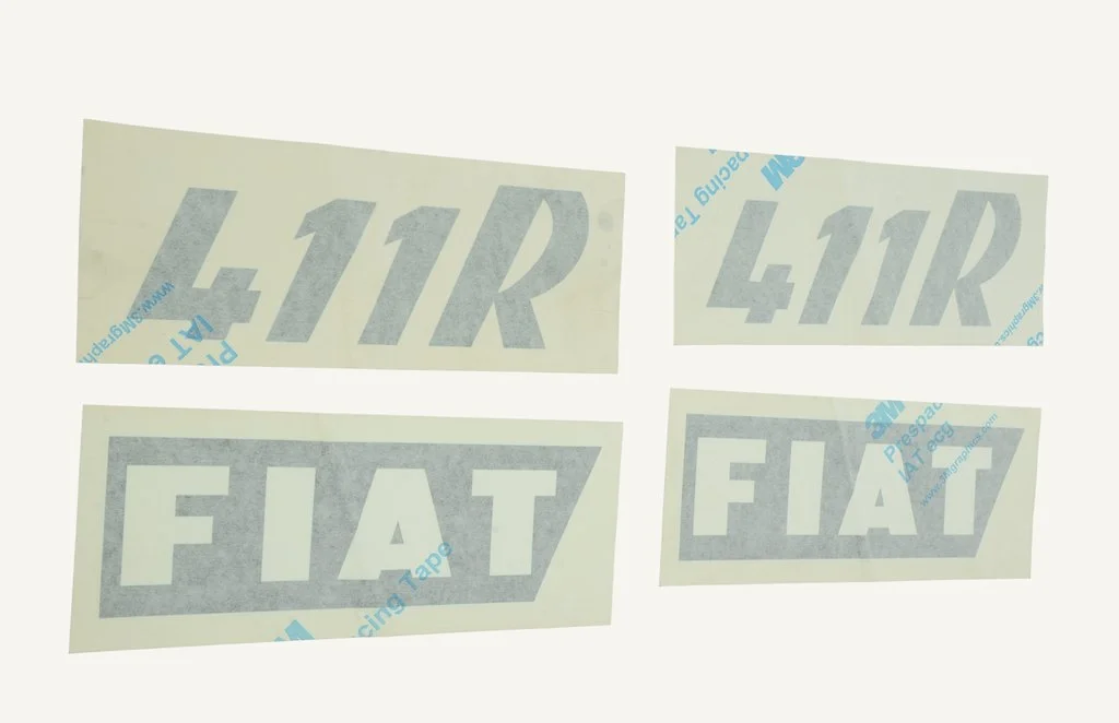 [1003886] Typenklebersatz Fiat 411R