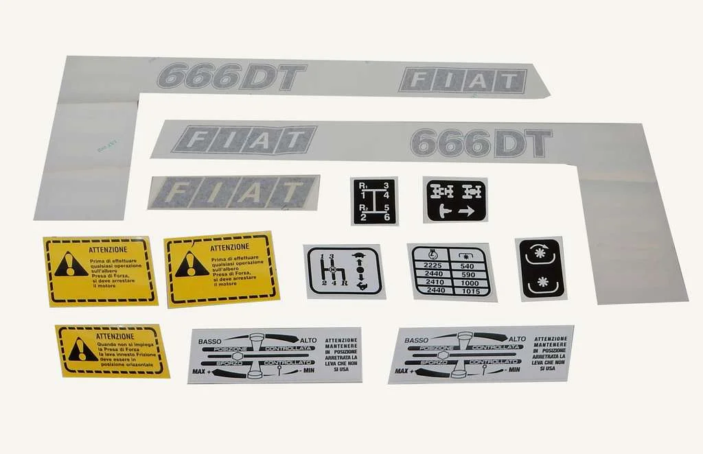 [1016854] Typenklebersatz Fiat 666DT