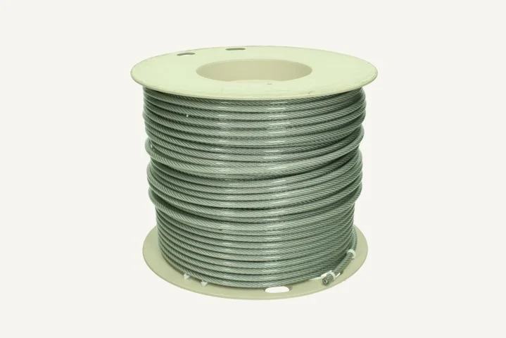 [1058522] Drahtseil 3mm x 100m mit Kunststoffmantel transparent