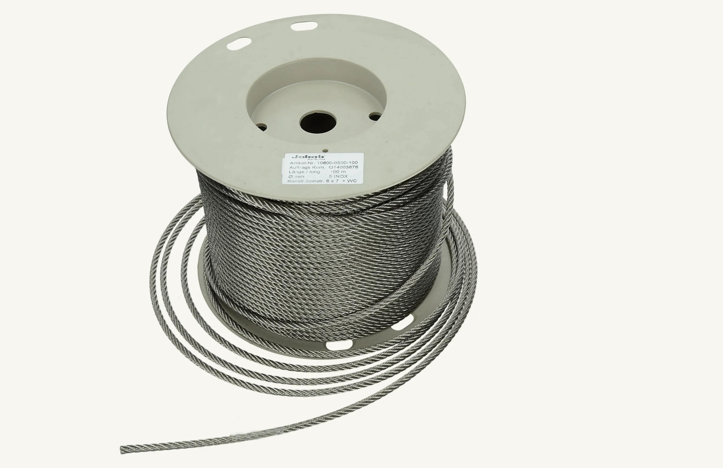 [1058534] Drahtseil 5mm x 100m INOX V4A