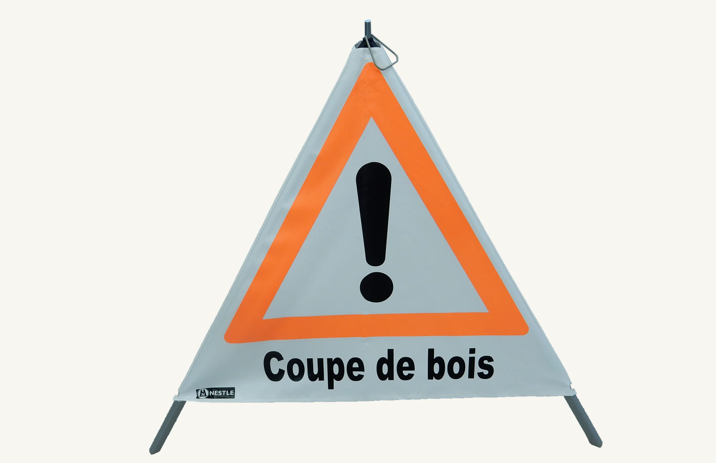 [1066923] Faltsignal Nestle "Coupe de bois" 70 cm