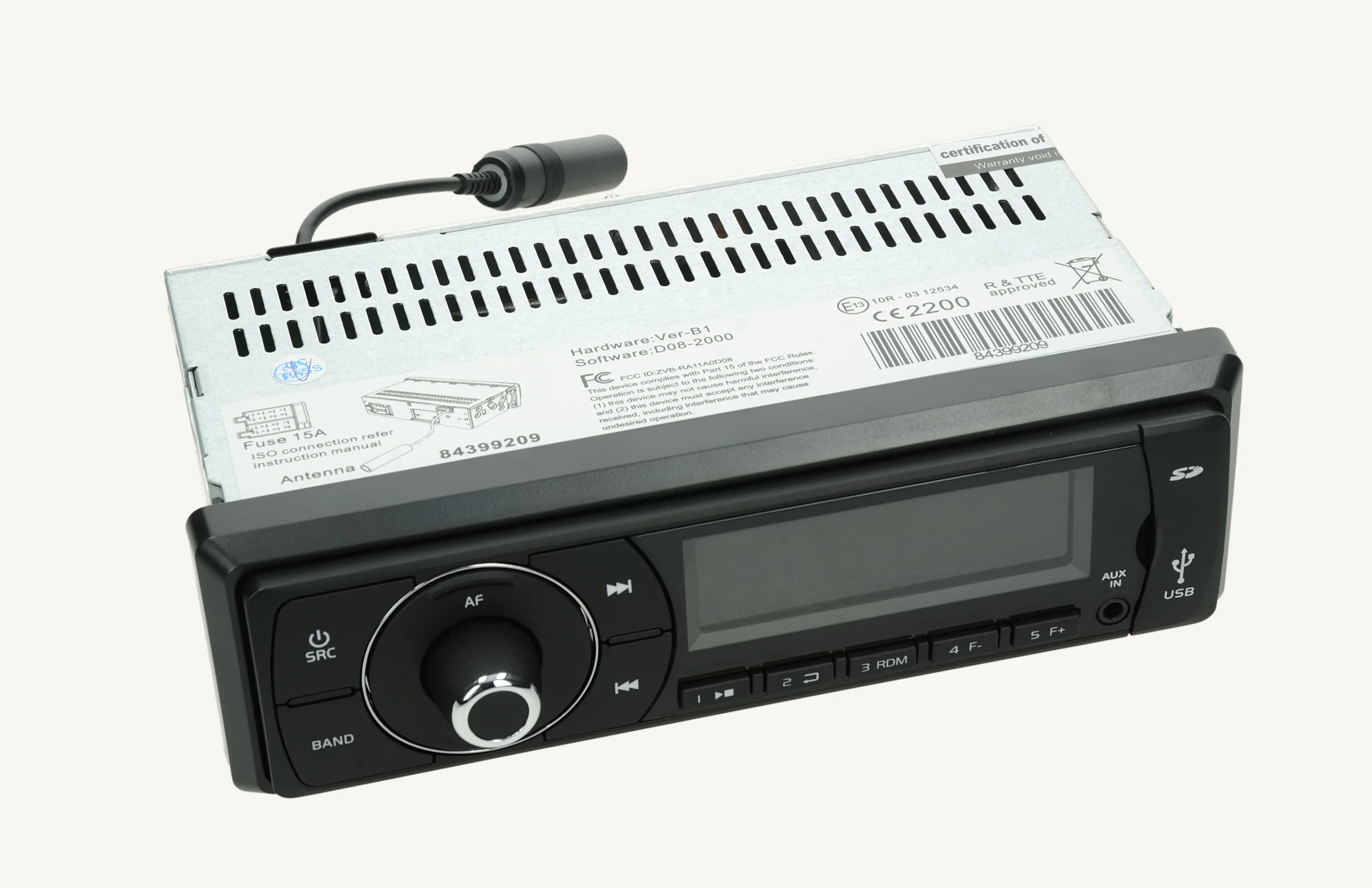 Radio DAB+/AM/FM/kurze Einbautiefe/Bluetooth mit DAB+ Antenne