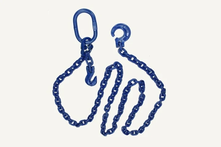 [1075361] Skidding Chain 3 metre with Choker Hook (Grade 100 blue) square 8mm