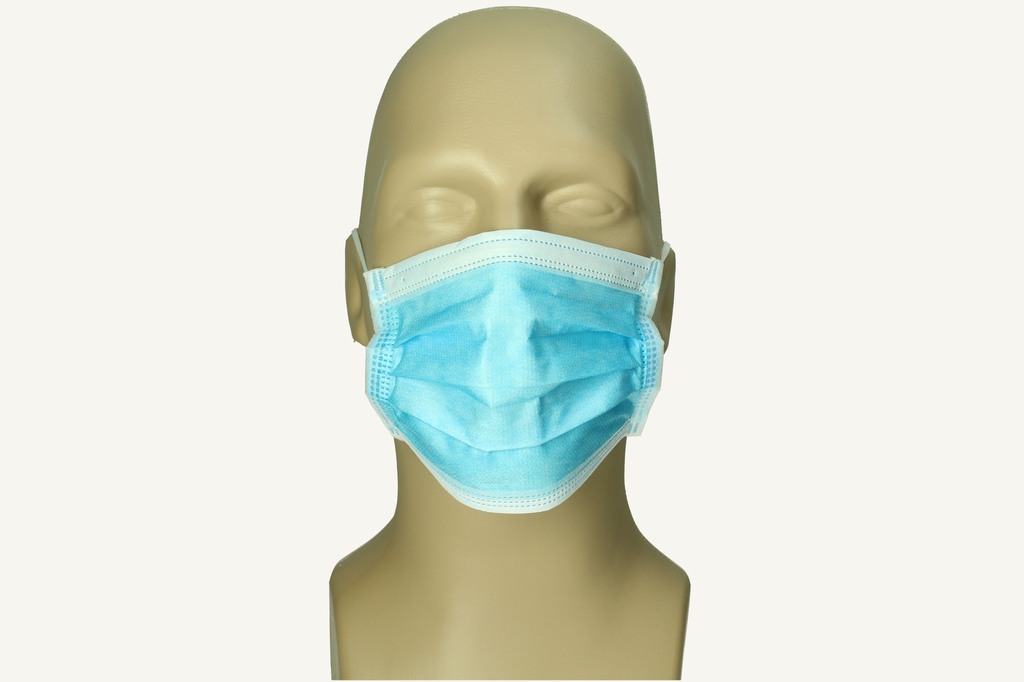 Masque buccal et nasal, 3 couches Boîte de 50 pièces