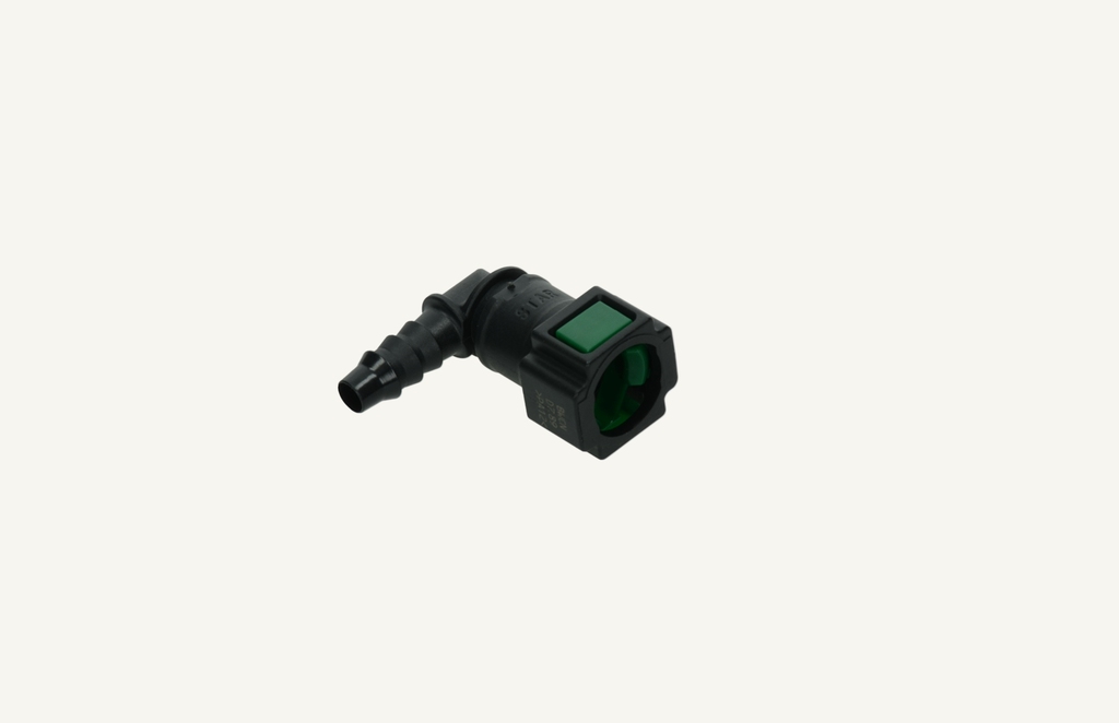 Raccord conduite diesel vert Star 90°