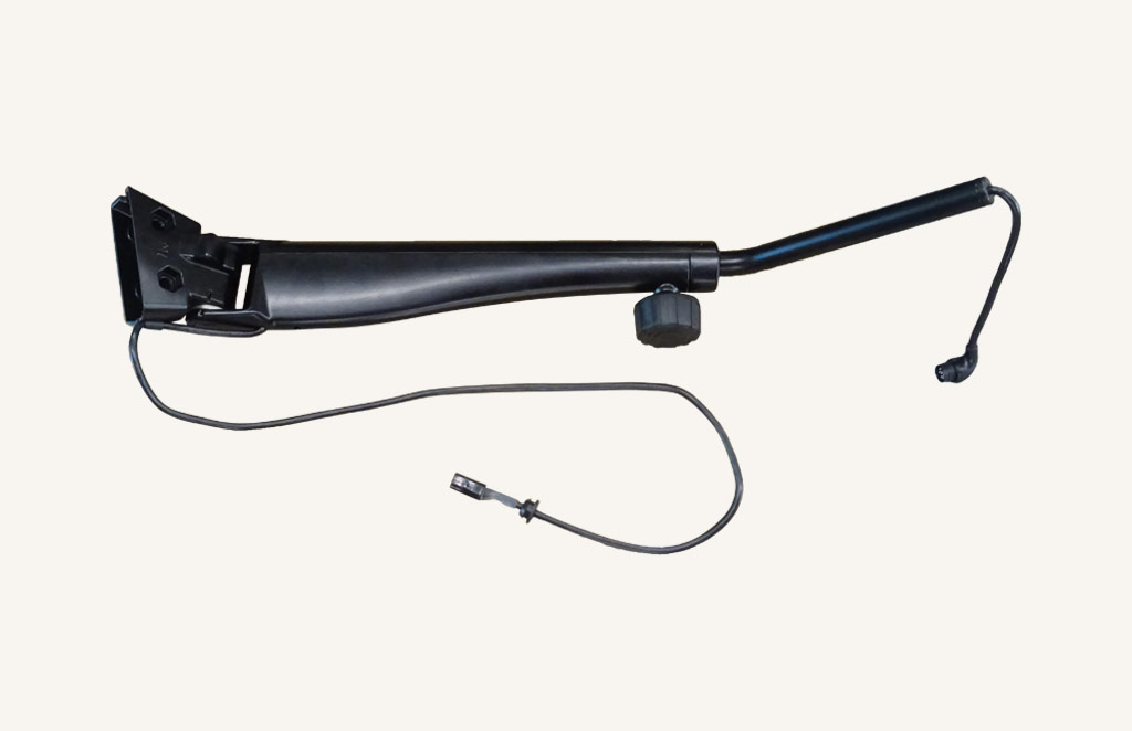 Left-hand rear-view mirror carrier, electrically adjustable