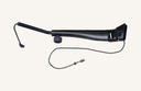 Left-hand rear-view mirror carrier, electrically adjustable