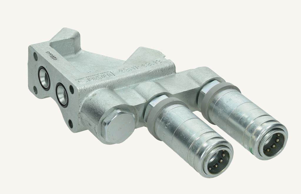 Valve housing Faster with plug-in couplings right