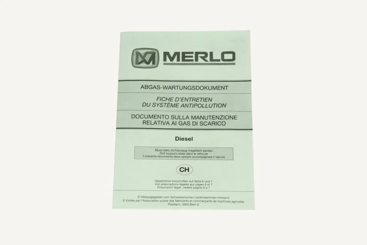 Gaz d'échappement-document entretien Merlo