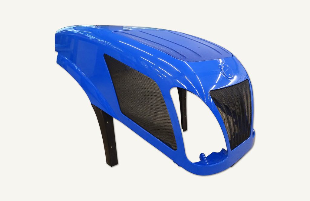 Bonnet painted blue