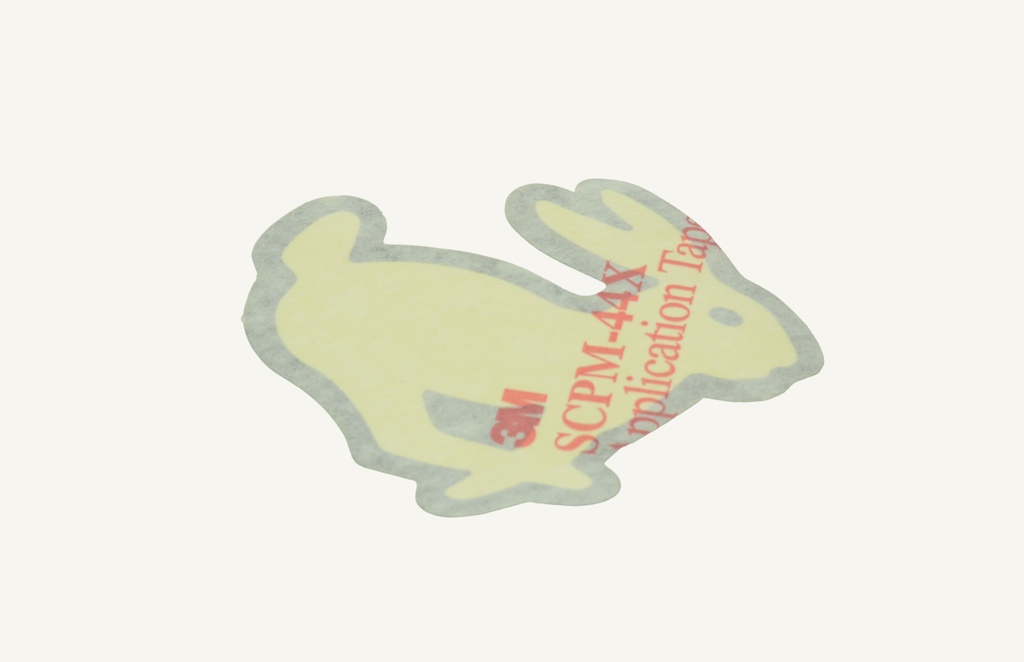 Autocollant lapin droit