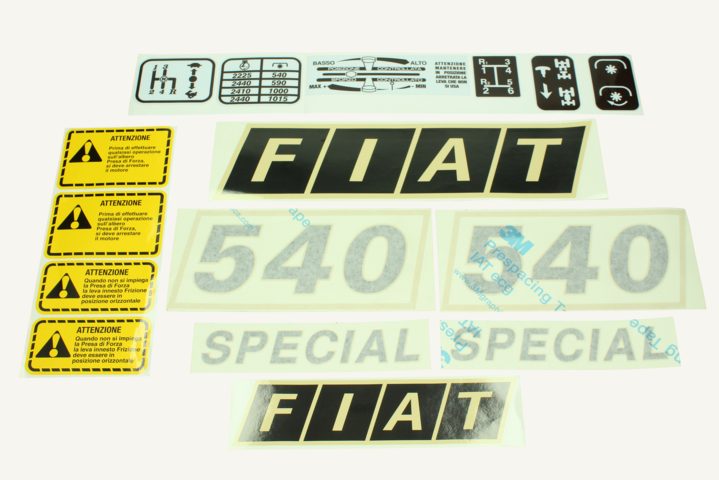 Type adhesive kit Fiat 540 Special